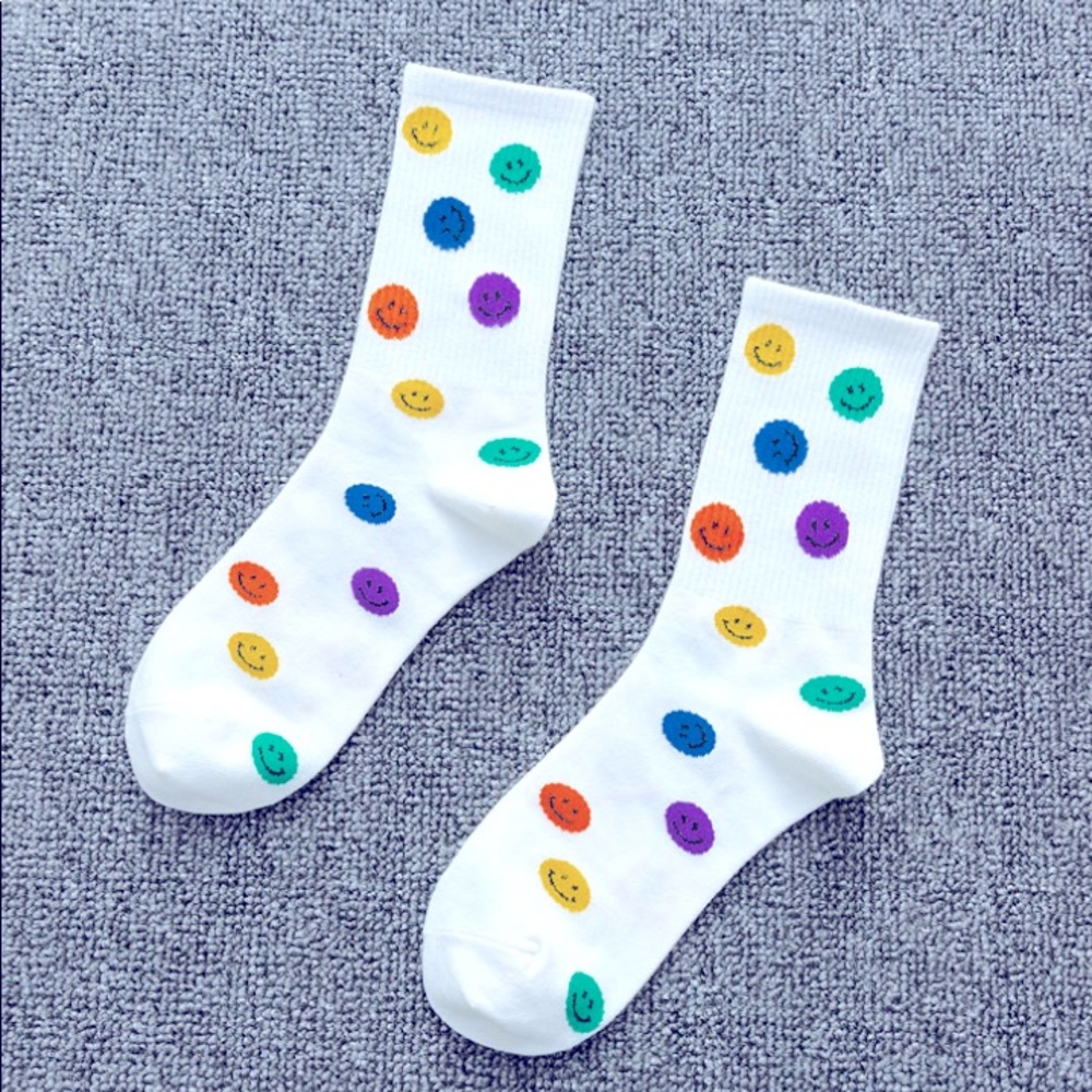 Fashion smiley face socks